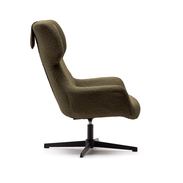 Temno zelen fotelj Zalina – Kave Home-image-3