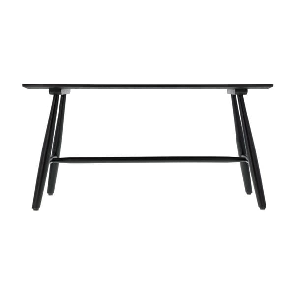 Konzolna mizica iz črnega hrasta 90x28 cm Bast - Villa Collection-image-3