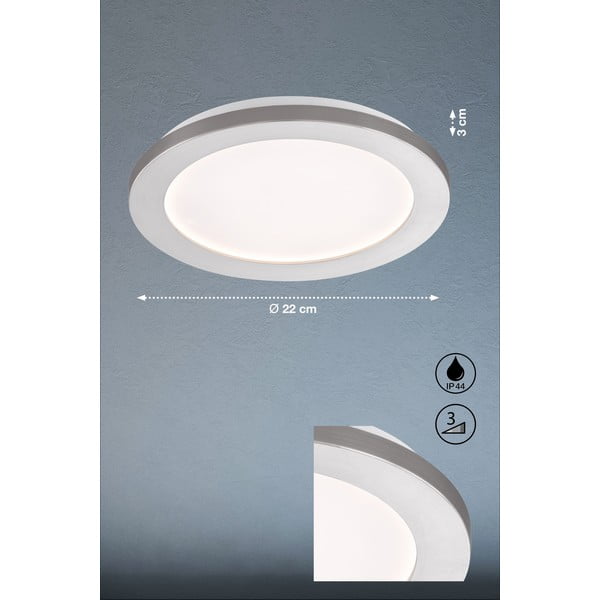 LED stropna svetilka v srebrni barvi Gotland – Fischer & Honsel-image-3