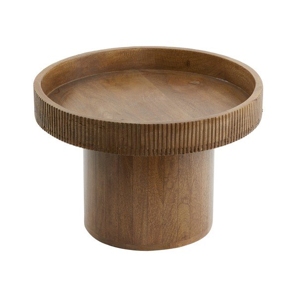 Okrogla stranska mizica iz masivnega manga ø 50 cm Kalomo – Light & Living-image-3