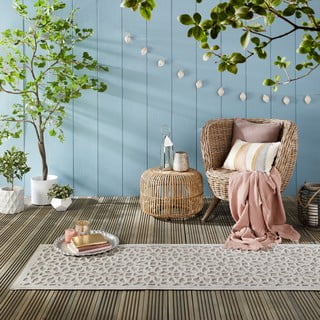Siv zunanji tekač 230x66 cm Argento - Flair Rugs