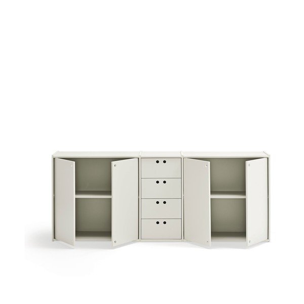 Kremno bela komoda 197x80x40 cm Wally – Teulat-image-4
