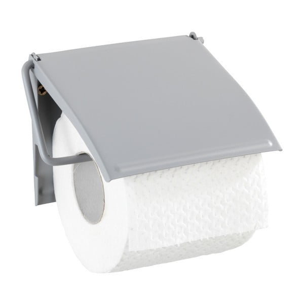 Sivo stensko držalo za toaletni papir Wenko Cover