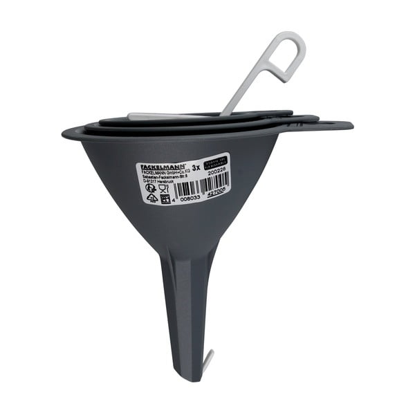 Komplet 3 sivih lijakov Fackelmann Food & More-image-2