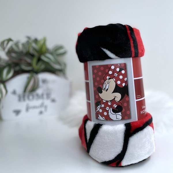 Rdeča otroška odeja iz mikropliša 100x150 cm Minnie – Jerry Fabrics-image-1