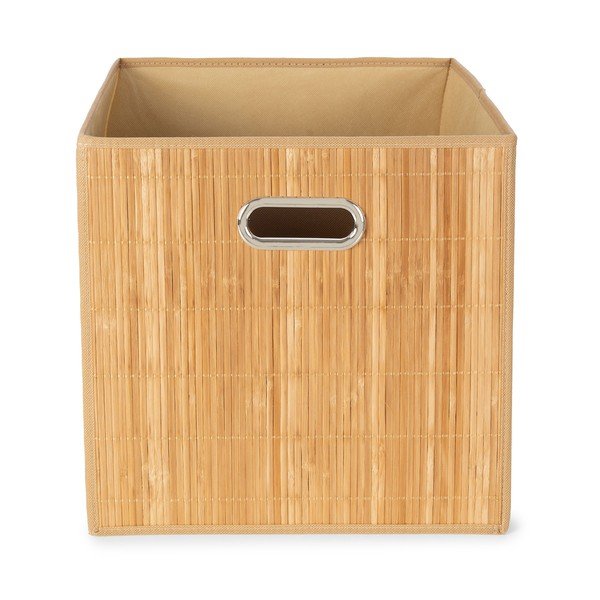 Košara za police iz bambusa 31x31x31 cm Anji – Compactor-image-2