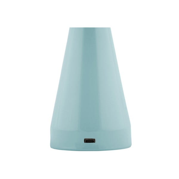 Svetlo modra LED zatemnitvena namizna svetilka s kovinskim senčilom (višina 20,5 cm) Rachel – Leitmotiv-image-2