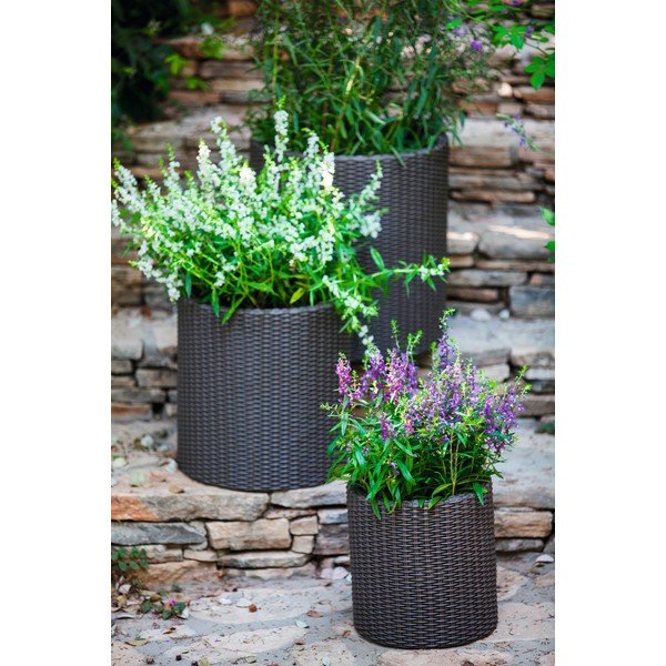 Temno siv cvetlični lonček Keter Sadilnik, ø 35 cm-image-1