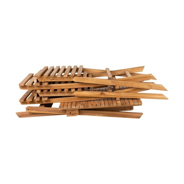 Vrtna jedilna garnitura v naravni barvi za 2 osebi Cuenca – House Nordic-image-3