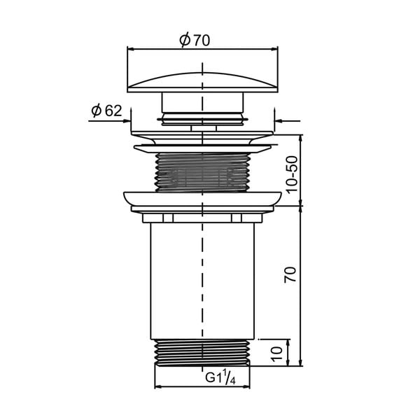 Zgornji del sifona za umivalnik – Sapho-image-2