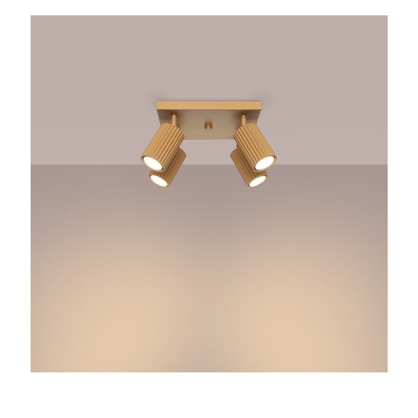 Točkovno svetilo v zlati barvi 25x25 cm Gleam – Sollux-image-2