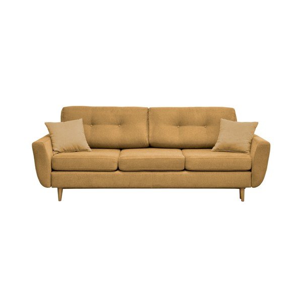 Rumena raztegljiva sedežna garnitura z lahkimi nogami Mazzini Sofas Rose-image-4