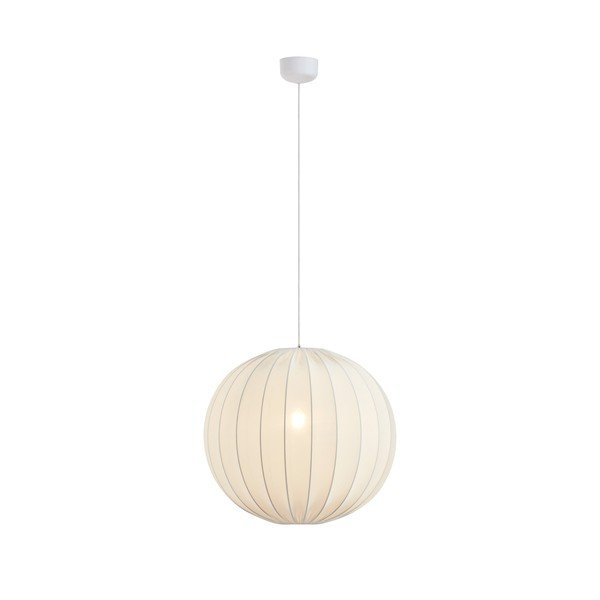 Bela tekstilna viseča svetilka ø60x60 cm Solia – Markslöjd