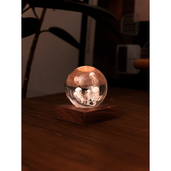 Temno rjava svetlobna dekoracija na USB Amber – Gingko-image-3