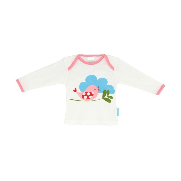 Otroška majica Little Birds z dolgimi rokavi, velikost od 3 do 6 mesecev