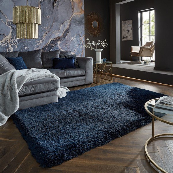 Temno modra preproga 200x290 cm – Flair Rugs-image-1