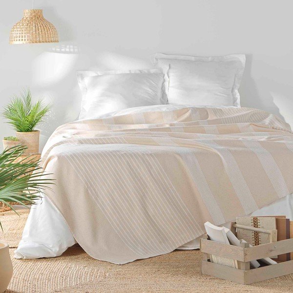 Bež pregrinjalo 240x260 cm Adele – douceur d'intérieur-image-1