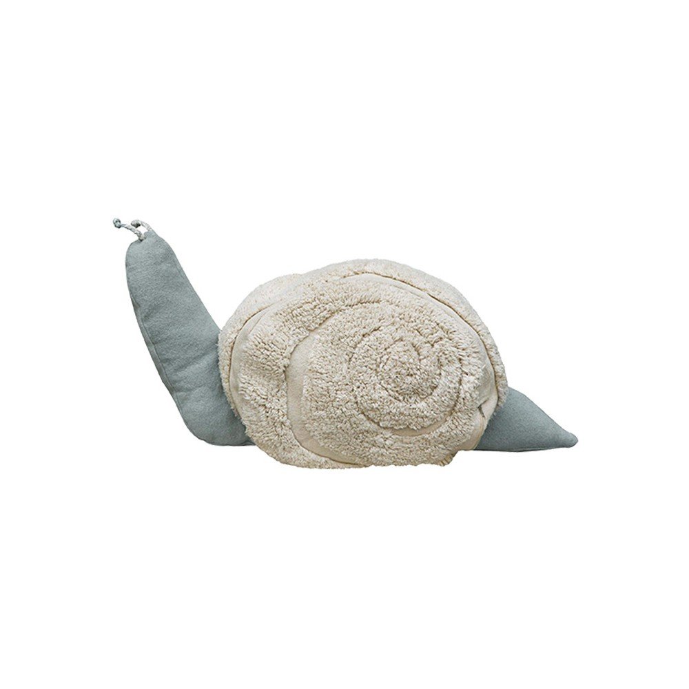 Svetlo zelena/kremno bela otroška vreča za sedenje Mr. Snail