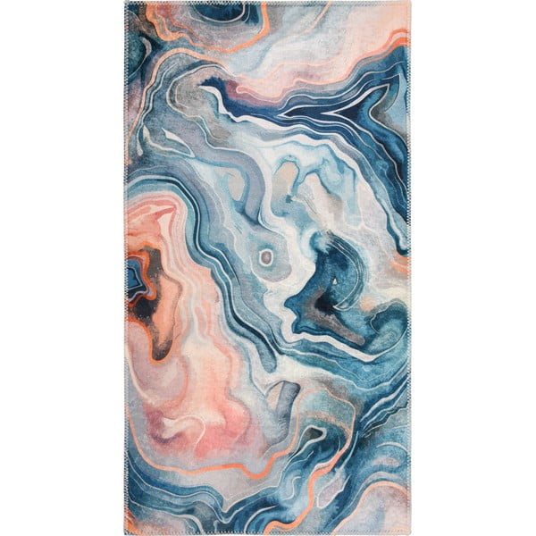 Modra/rožnata pralna preproga 80x150 cm Colors of Joy – Vitaus