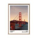 Tiskana slika z okvirjem 50x70 cm Golden Gate – Styler