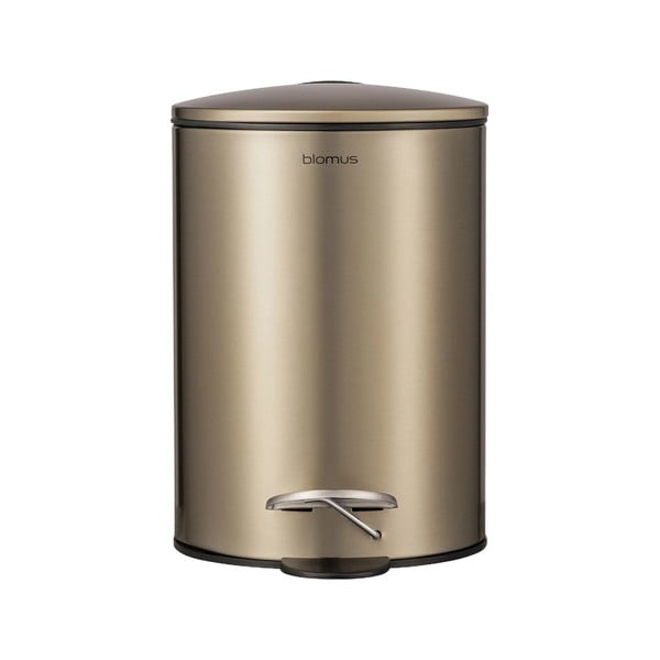 Jeklen koš za smeti s pedalom v bronasti barvi 3 l Tubo – Blomus