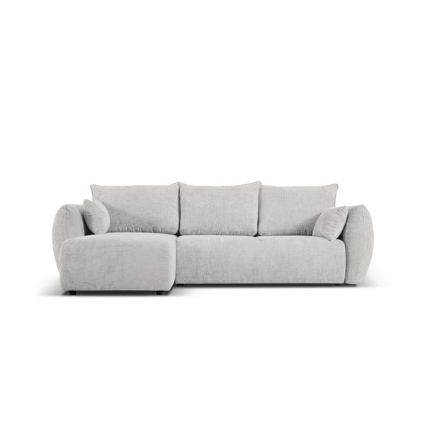 Svetlo siva kotna sedežna garnitura (levi kot) Matera – Cosmopolitan Design