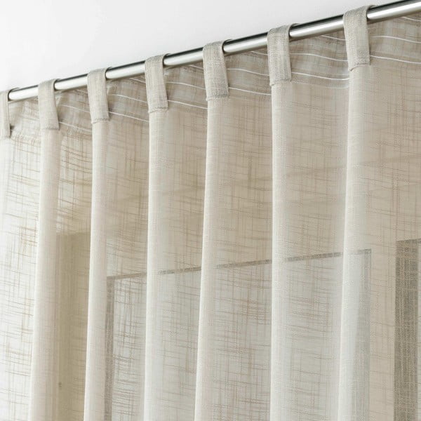 Rjava prosojna zavesa 140x240 cm Haltona – douceur d'intérieur-image-2