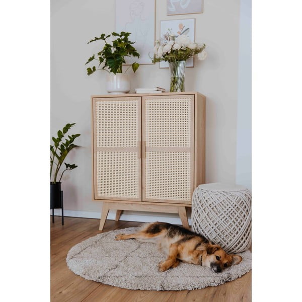 Omarica v hrastovem dekorju v naravni barvi 87x110 cm Bridget – Støraa-image-4