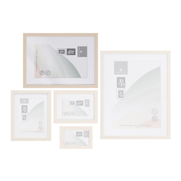 Stenski okvir v naravni barvi 32x42 cm Sencillo – Casa Selección-image-2