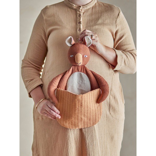 Rjava tekstilna otroška škatla za shranjevanje 46x7,5x33 cm Toto – Bloomingville Mini-image-3