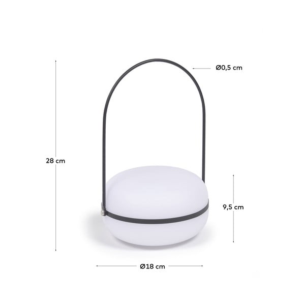 Zunanja svetilka s črnim nosilcem Kave Home Tea-image-3