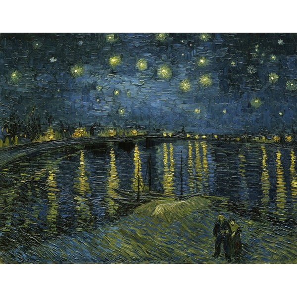 Slika reprodukcija 50x40 cm The Starry Night, Vincent van Gogh – Fedkolor