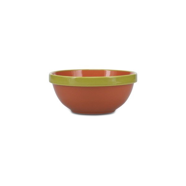 Zelena/oranžna skledica iz kamenine 710 ml Duo – ONA-image-2