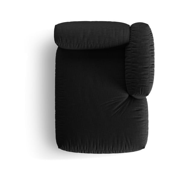 Črn modul za sedežno garnituro (desni kot) Martina – Micadoni Home-image-4