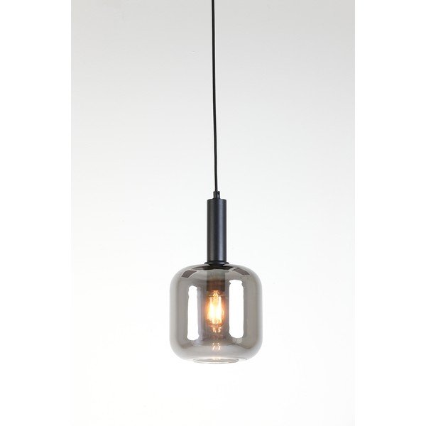 Siva stropna svetilka s steklenim senčnikom ø 16 cm Lekar - Light & Living-image-2