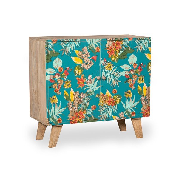 Omarica v turkizni in naravni barvi 90x85x40 cm Reipur – Interia Home & Living-image-2