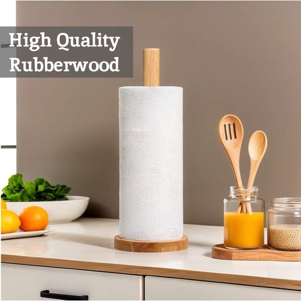 Leseno stojalo za papirnate brisače v naravni barvi ø 12 cm Soka – Premier Housewares-image-4
