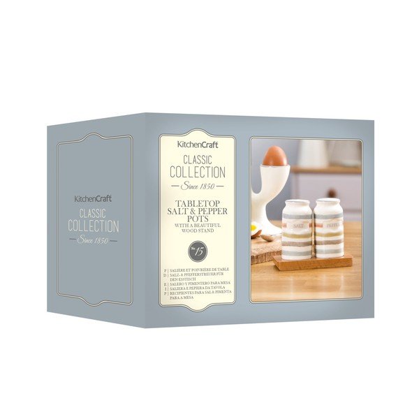 Kitchen Craft Classic Collection komplet za sol in poper s stojalom-image-1