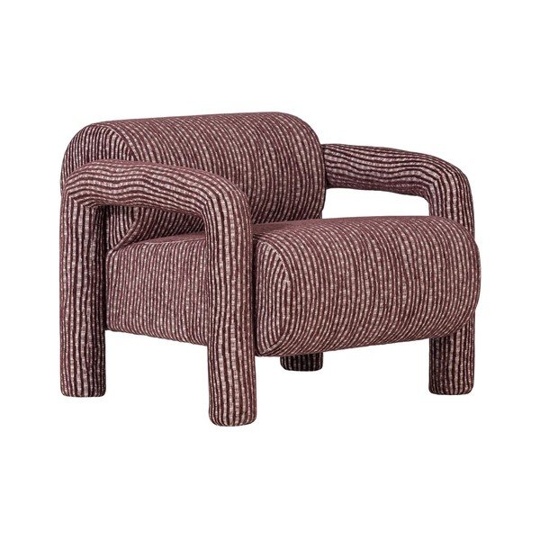 Bordo rdeč fotelj Lenny – WOOOD