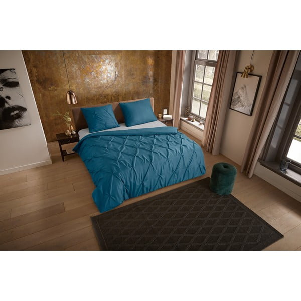 Modrozelena enojna/podaljšana posteljnina iz mikrovlaken 140x220 cm Pure Elegance – Good Morning-image-3