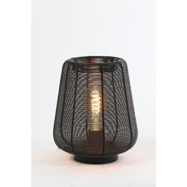 Črna namizna svetilka (višina 26 cm) Adeta - Light & Living-image-2