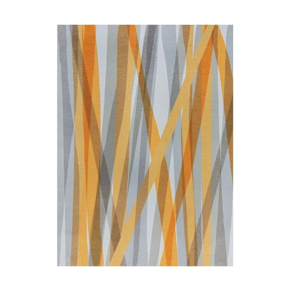 Oranžno-siva pralna preproga Flair Rugs MATCH ISABELLA, 170 x 240 cm