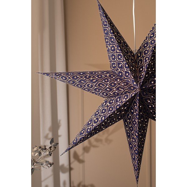 Temno modra viseča božična svetlobna dekoracija Baroque – Markslöjd-image-2