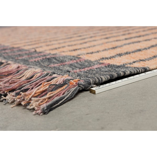 Rožnata/breskova bombažna preproga 160x230 cm Hampton – Dutchbone-image-3