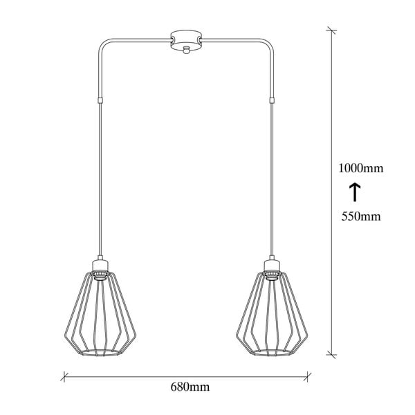 Črna kovinska viseča svetilka Opviq lights Straton-image-3