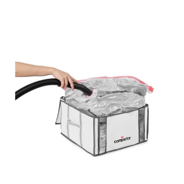 Vakuumske/ojačane tekstilne škatle za shranjevanje oblačil v kompletu 2 ks 42x25x25 cm Life – Compactor-image-3