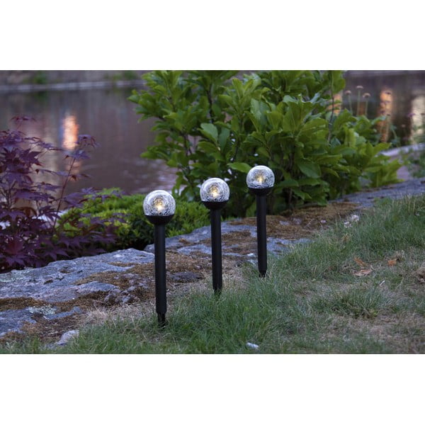 Komplet 3 zunanjih solarnih luči LED Star Trading Roma, višina 23 cm-image-2