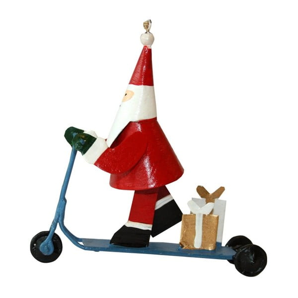 Božični viseči okrasek G-Bork Santa On Scooter