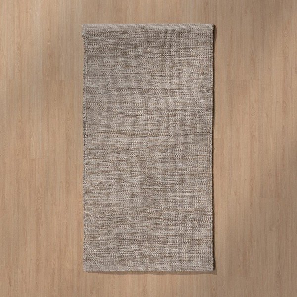Rjava obojestranska preproga iz mešanice volne 80x150 cm – Ixia-image-1