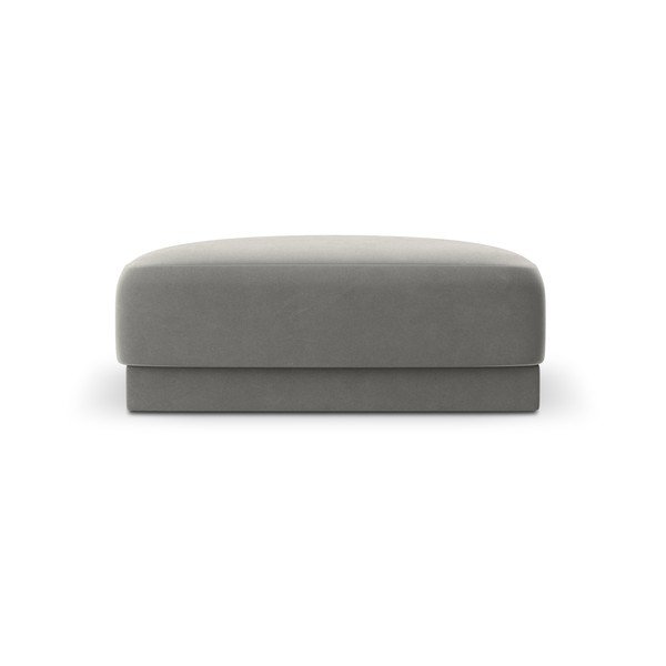 Siv žameten tabure Miley  – Micadoni Home-image-3